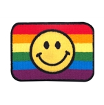 Rainbow Flag Smiley Patch